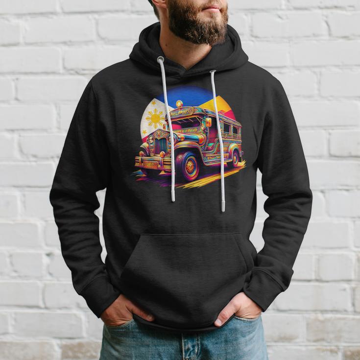 Philippines Flag Proud Filipino Souvenir Philippines Jeepney Hoodie Gifts for Him