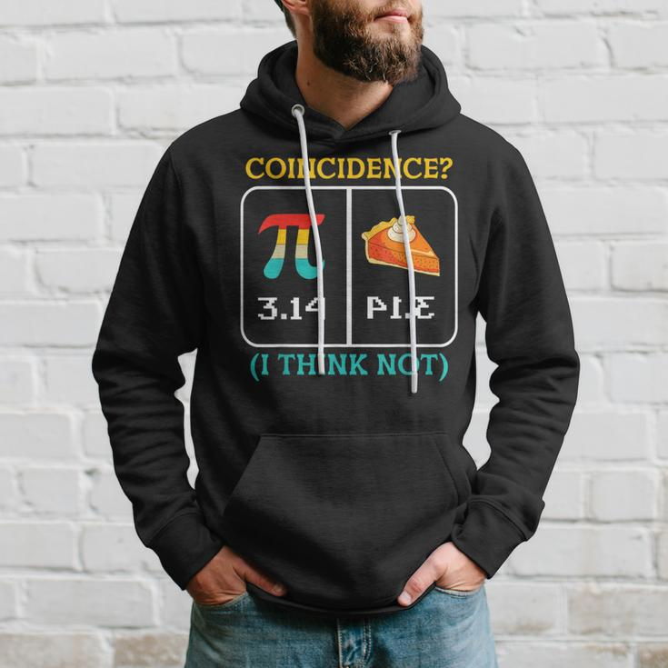 Pi Equals Pie Coincidence Happy Pi Day Mathematics Hoodie Gifts for Him