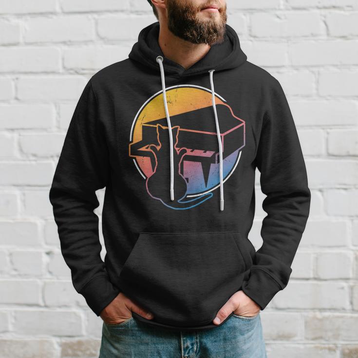 Piano Playing Cat Cat Lovers Music Hoodie Gifts for Him