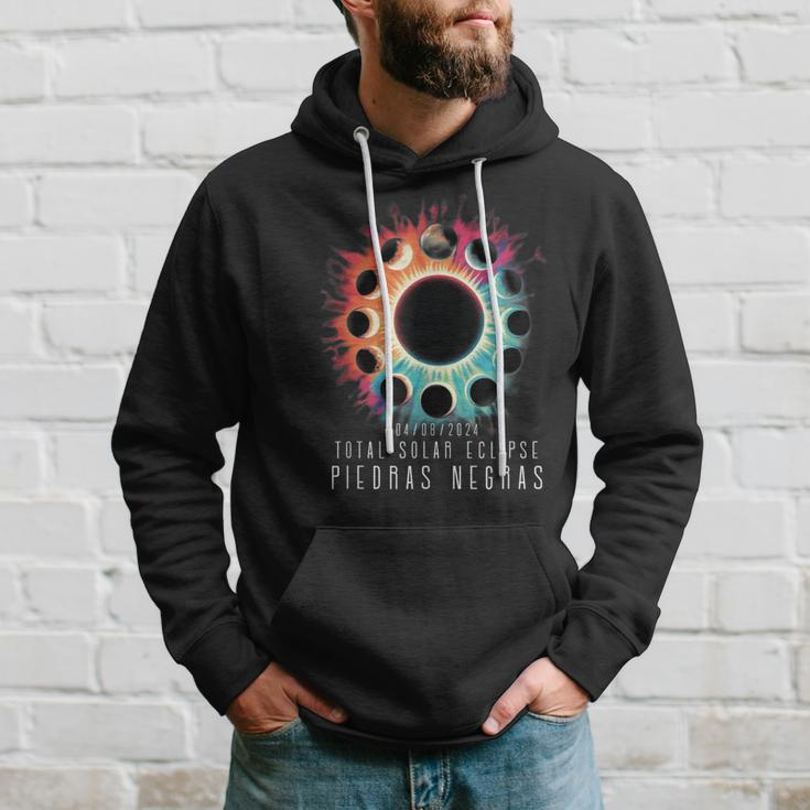 Piedras Negras Eclipse Tie Dye Vintage Inspired 2024 Hoodie Gifts for Him