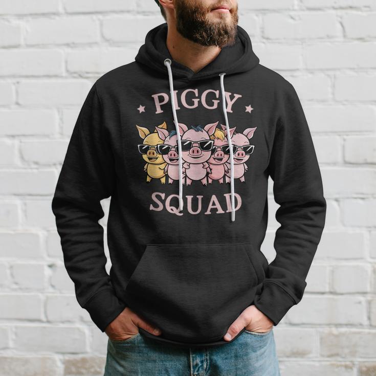 Piggy Squad Cute Pig Farmer Animal Lovers Pigg Farm Hoodie Gifts for Him