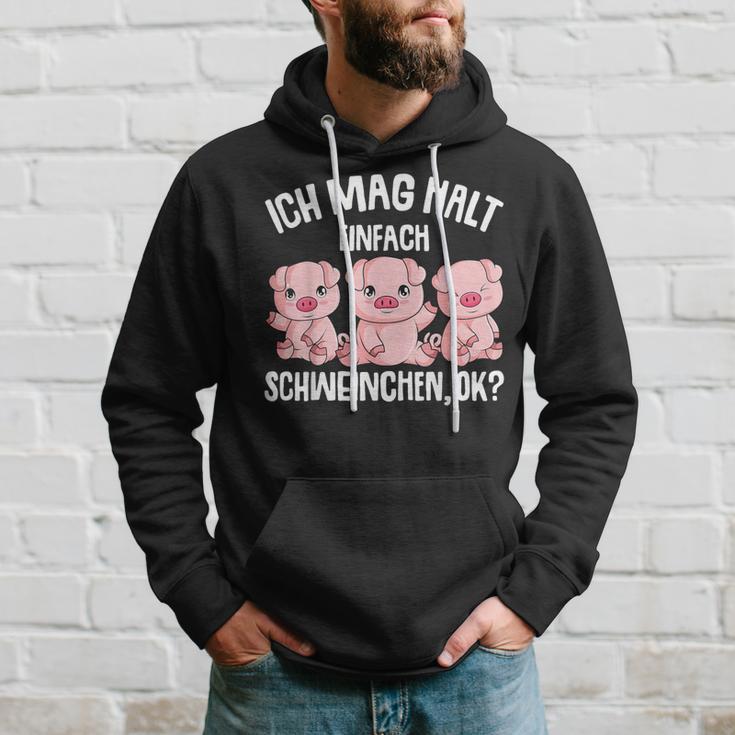 Pigs Ich Mag Halt Schweinchen Hoodie Geschenke für Ihn