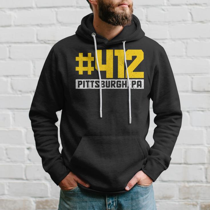 Pittsburgh 412 Area Pennsylvania Yinz Vintage Pride Yinzer Hoodie Gifts for Him