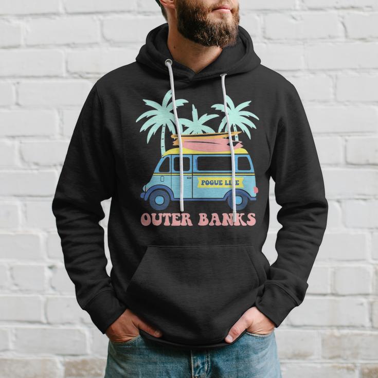 Outer Banks. Planches de Surf rétro - Surf Vintage Sweat à Capuche Outer Banks. Planches de Surf rétro - Surf Vintage Sweat à Capuche