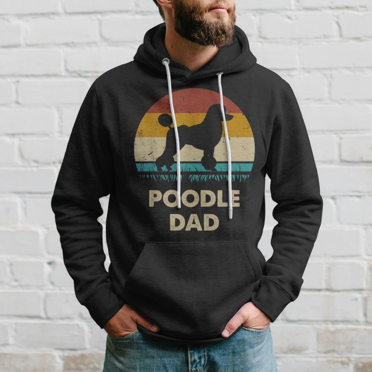 Poodle Dad For Poodle Dog Lovers Vintage Dad Hoodie Gifts for Him