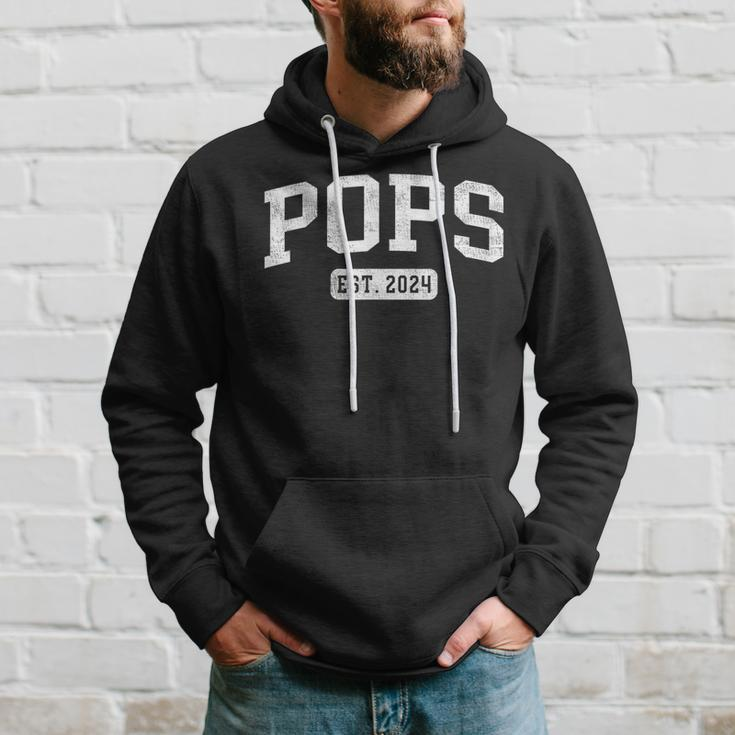 Pops Est 2024 Promoted To Pops Announcement Hoodie Gifts for Him