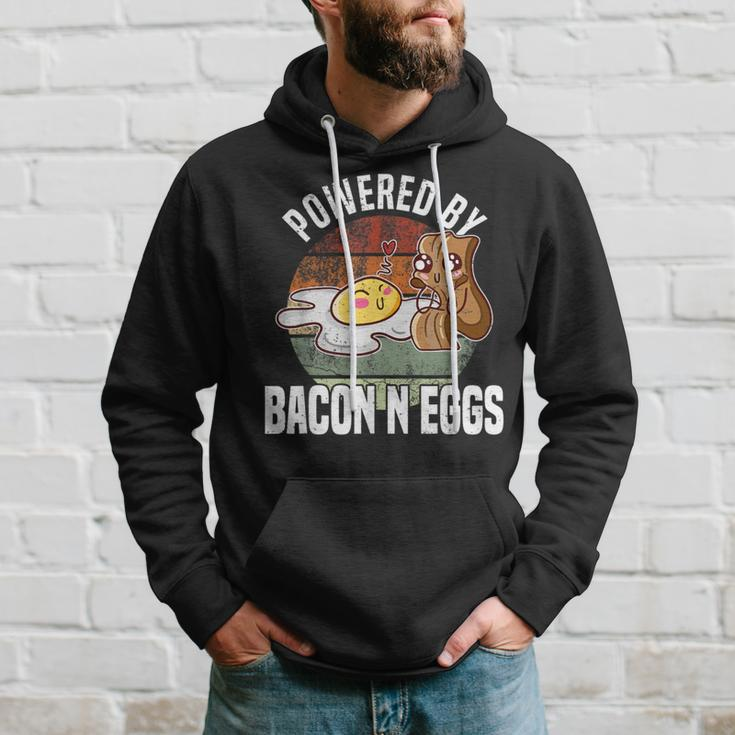 Powered By Bacon And Eggs Bacon Lover Hoodie Gifts for Him