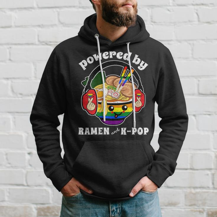 Powered By Ramen And Kpop Lgbt Gay Pride Month Ally Lgbtq Hoodie Gifts for Him