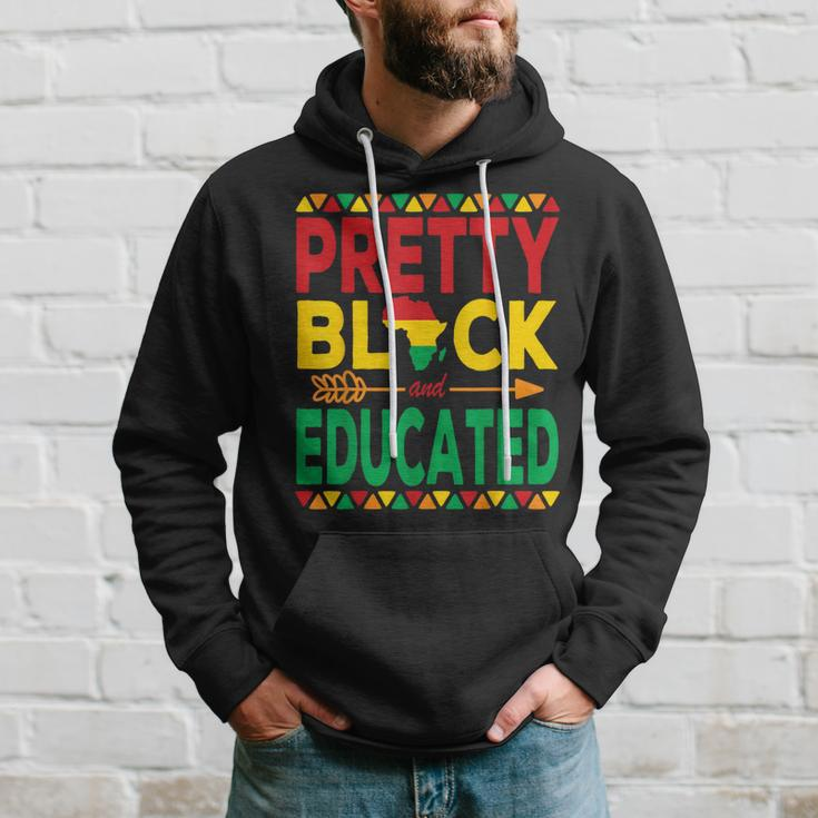 Pretty Black And Educated Black Strong African American Hoodie Gifts for Him