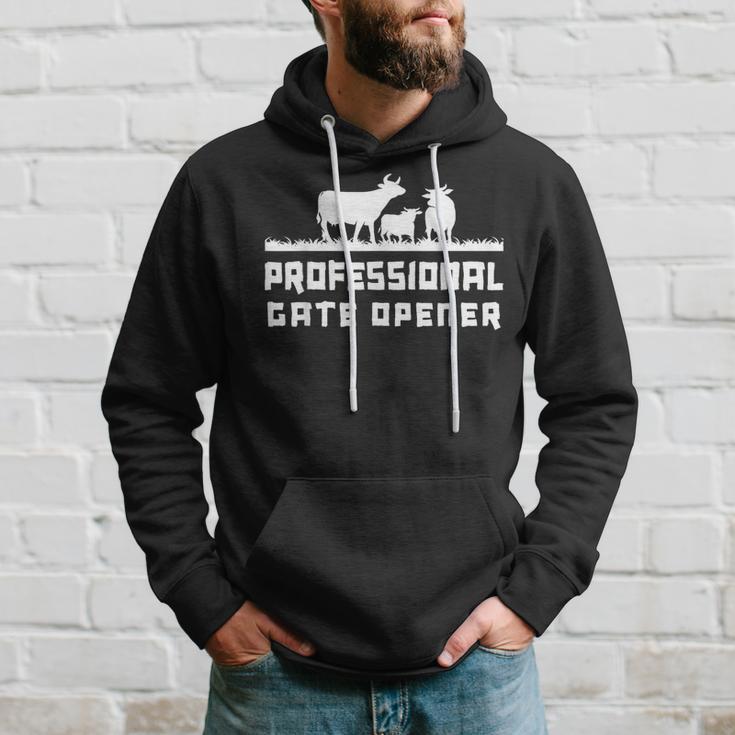 Professional Gate Opener Cows Animal Farm Hoodie Gifts for Him