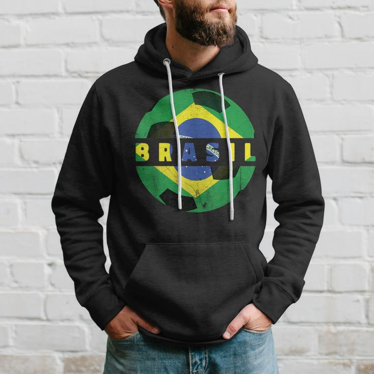 Projeto Do Brasil De Futebol Brazil Flag Soccer Team Fan Hoodie Gifts for Him