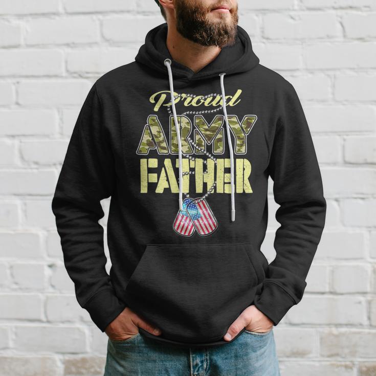 Proud Army Father Us Flag Camo Dog Tags Pride Military Dad Hoodie Gifts for Him