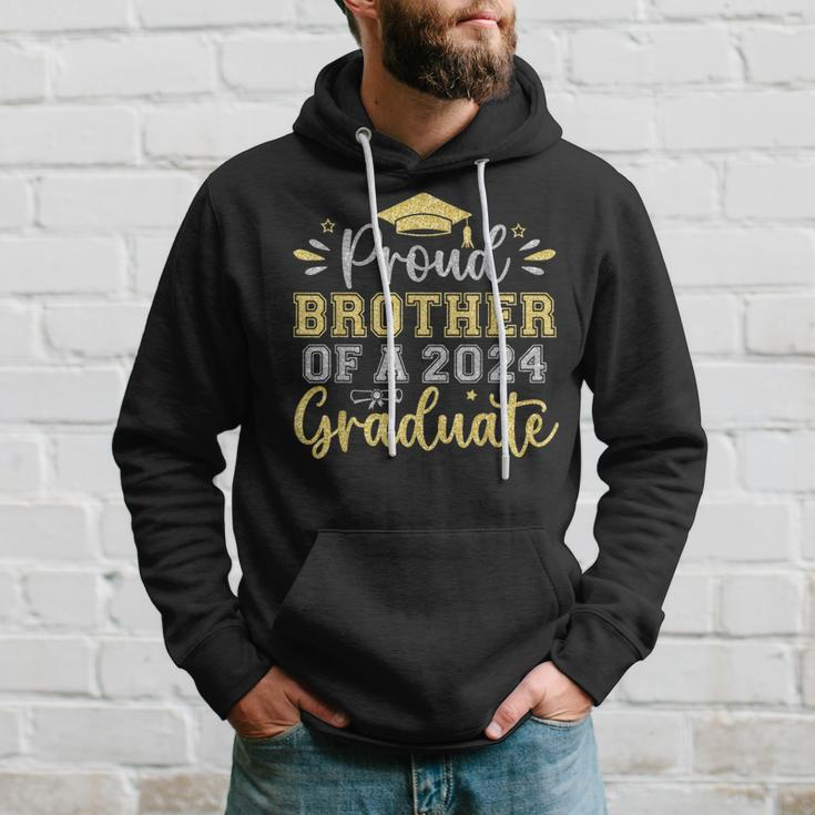 Proud Brother Of A 2024 Graduate Senior Graduation Boys Hoodie Gifts for Him