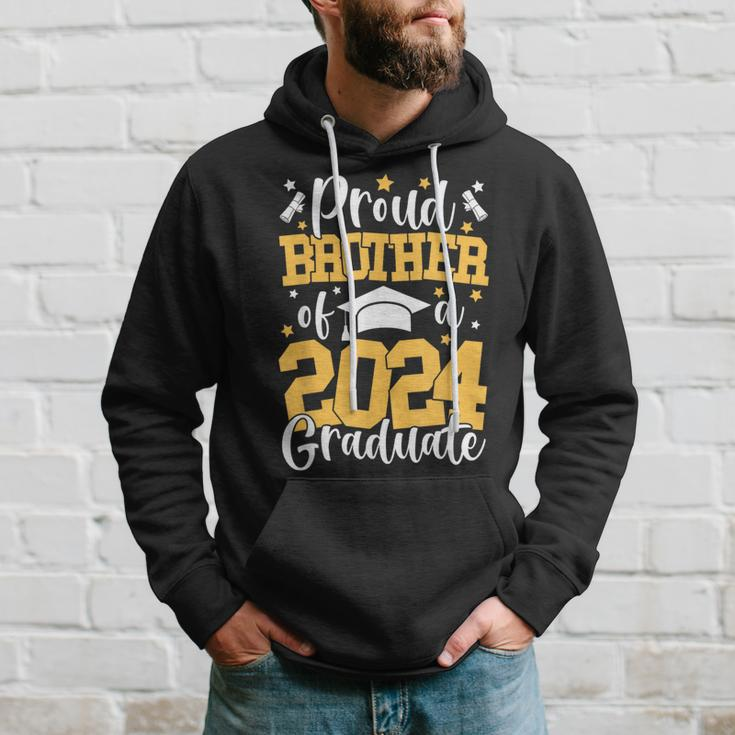 Proud Brother Of A Class Of 2024 Graduate Matching Family Hoodie Gifts for Him