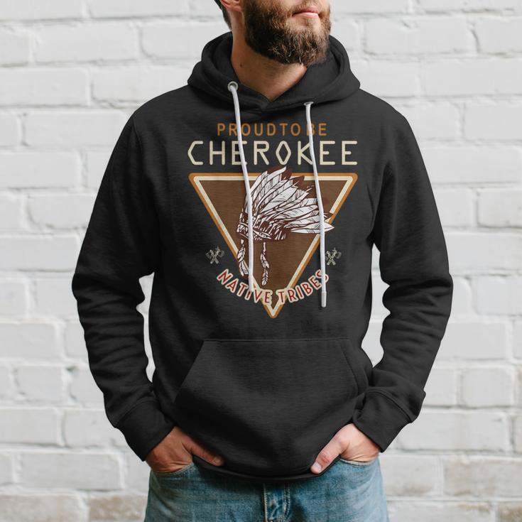 Proud To Be Cherokee Native American Pride Headdress Hoodie Gifts for Him