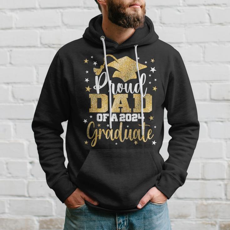 Proud Dad Of A 2024 Graduate Class Senior Graduation Hoodie Gifts for Him