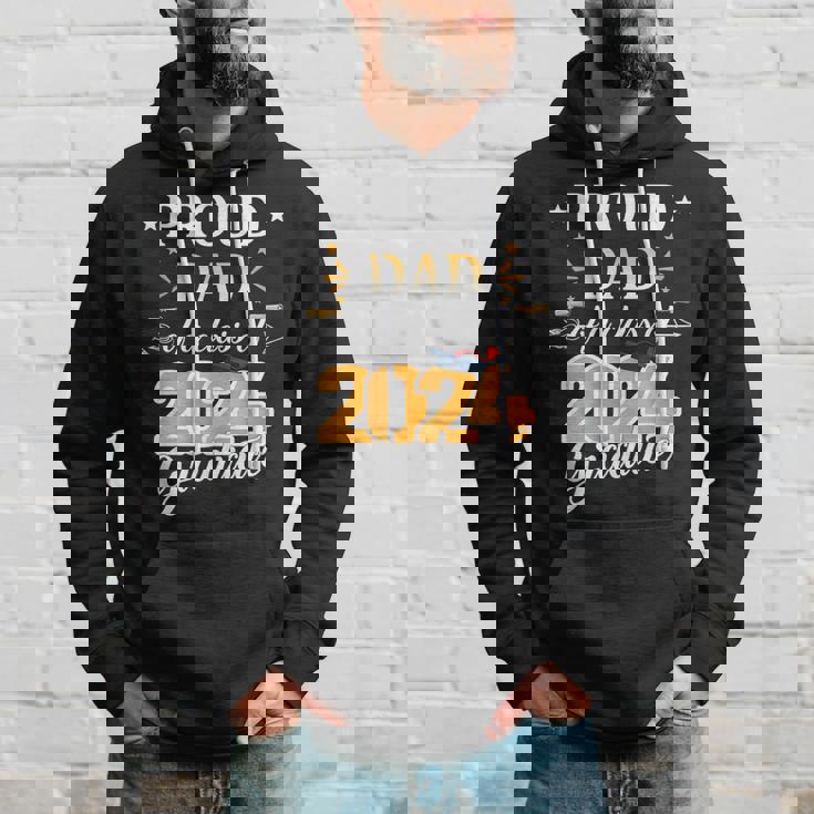 Proud Dad Of A 2024 Senior Graduate Grad 2024 Hoodie Gifts for Him