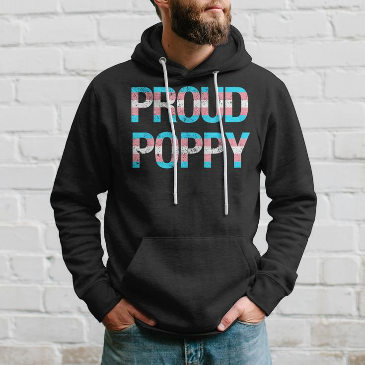 Proud Poppy Transgender Trans Pride Month Lgbtq Father's Day Hoodie Gifts for Him