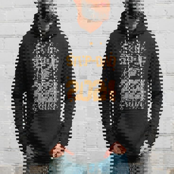 Proud Step Dad Of A Class Of 2024 Graduate Matching Family Hoodie Gifts for Him