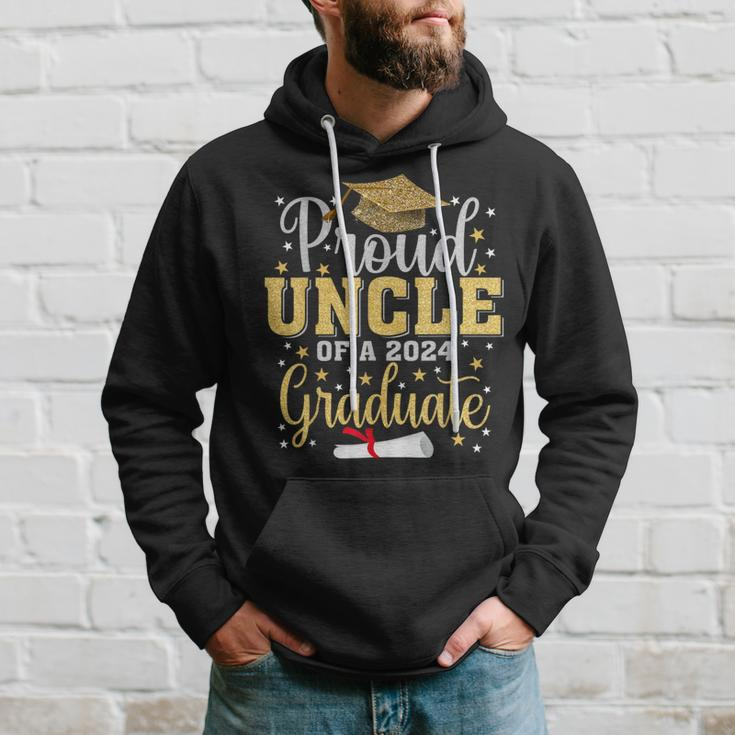 Proud Uncle Of A 2024 Graduate Graduation Family Hoodie Gifts for Him