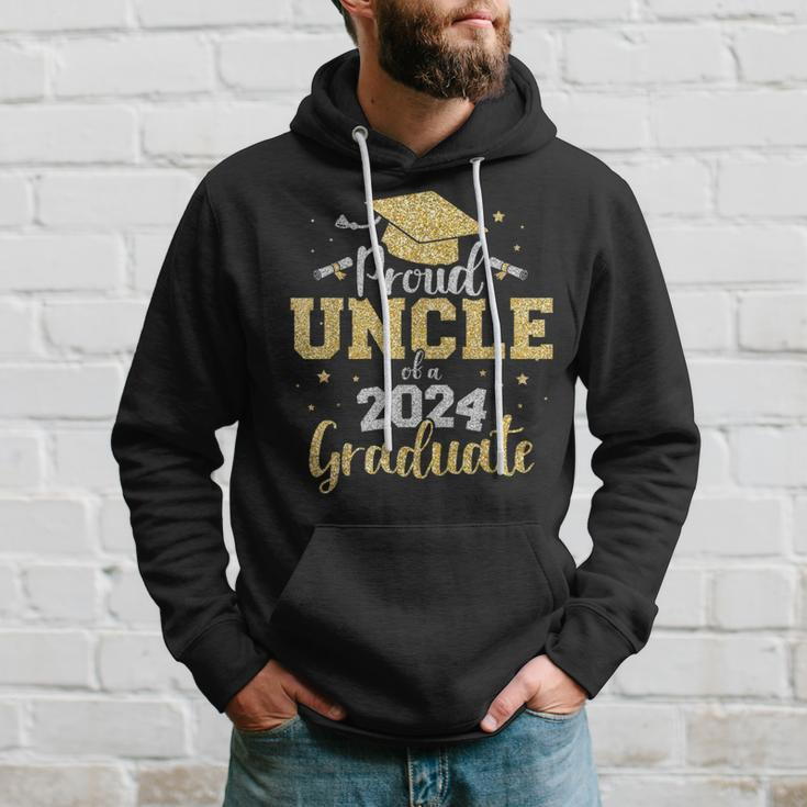Proud Uncle Of A Class Of 2024 Graduate Senior Graduation Hoodie Gifts for Him