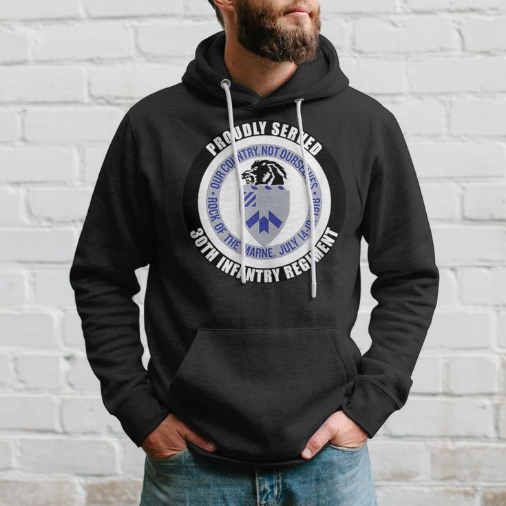 Proudly Served 30Th Infantry Regiment Army Veteran Military Hoodie Gifts for Him