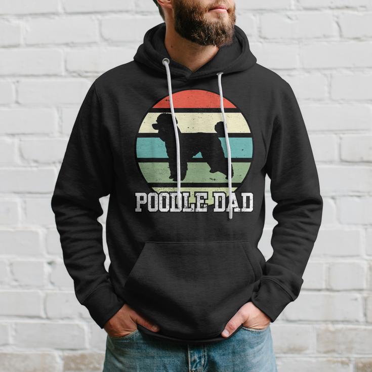 Pudel Papa I Retro Pudel Kapuzenpullover Geschenke für Ihn