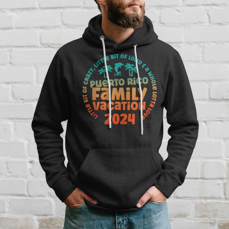 Puerto Rico Family Vacations Trip 2024 Little Bit Of Crazy Hoodie Gifts for Him