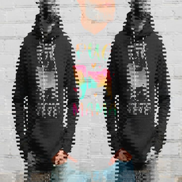 Pug Mama Colorful Pug Dog Mom Hoodie Gifts for Him Pug Mama Colorful Pug Dog Mom Hoodie Gifts for Him