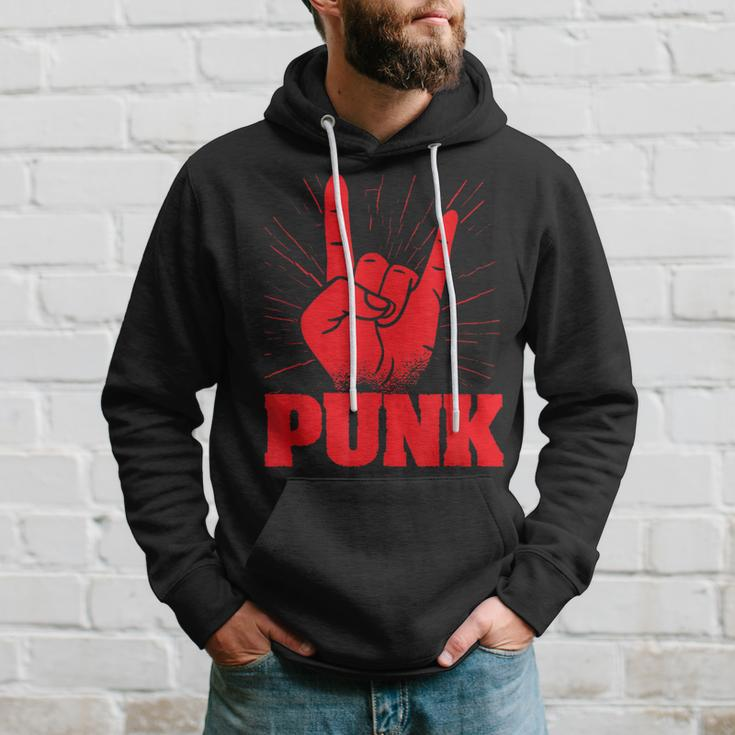 Punk Mohawk Punk Rocker Punker Black Hoodie Geschenke für Ihn