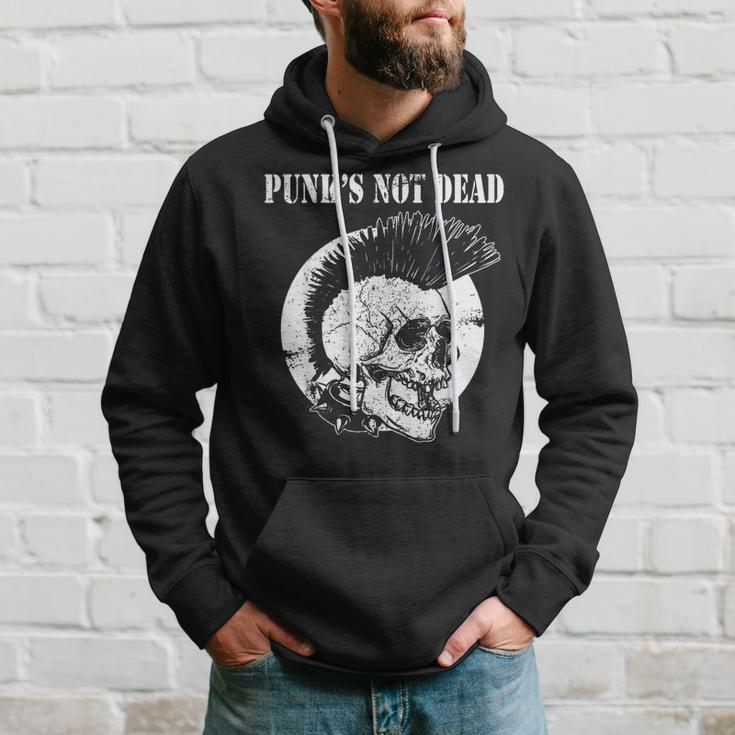 Punk's Not Dead Punker Punk Rock Concert Skull S Hoodie Geschenke für Ihn