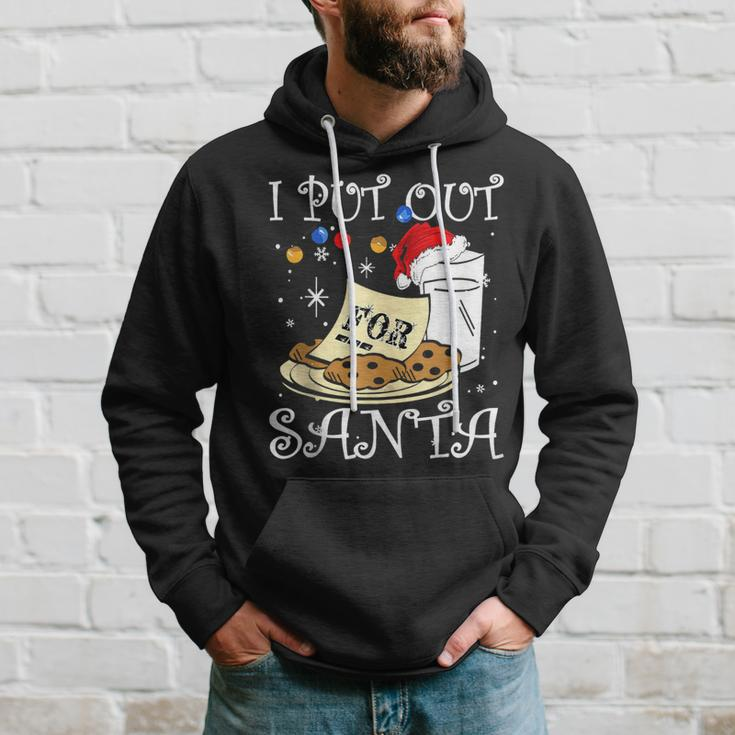 I Put Out For Santa Milk And Cookies Christmas Sarcasm Hoodie Gifts for Him
