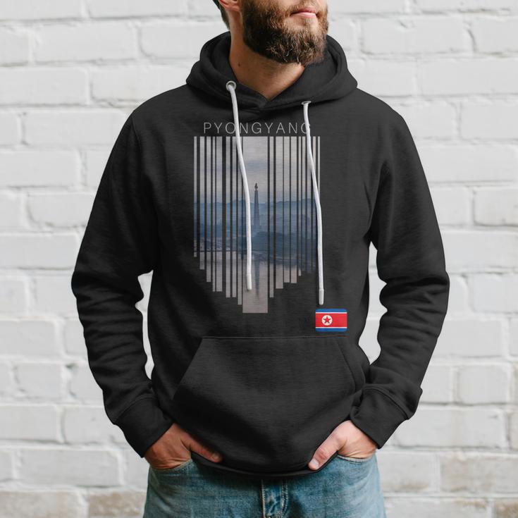 Pyongyang North Korea Flag Hoodie Geschenke für Ihn