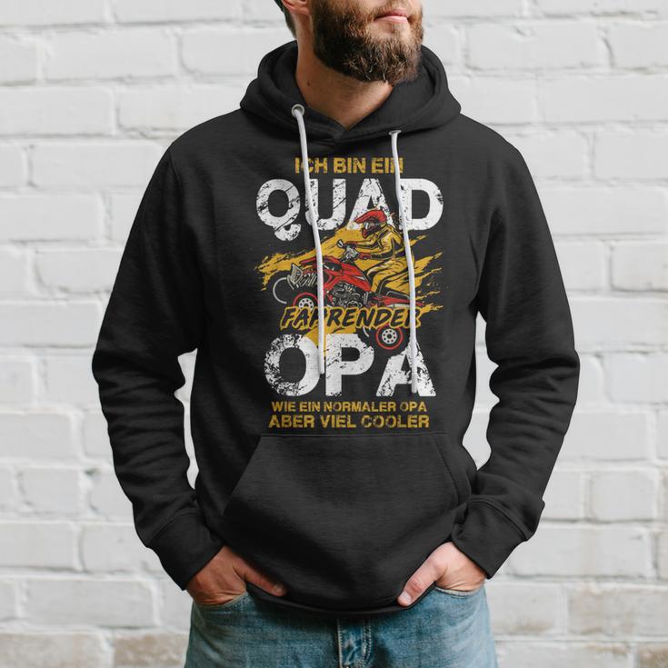 Quad Driving Grandpa Atv Opi Cool Grandad Quad Biker Hoodie Geschenke für Ihn