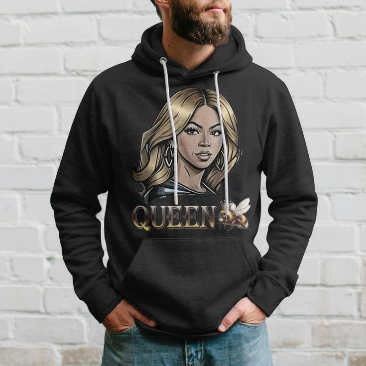 Queen B Honey Bee Bumble B Hoodie Gifts for Him