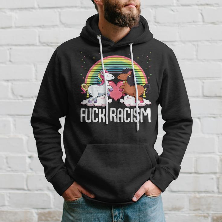 Racism Unicorn Anti Racism Hoodie Geschenke für Ihn