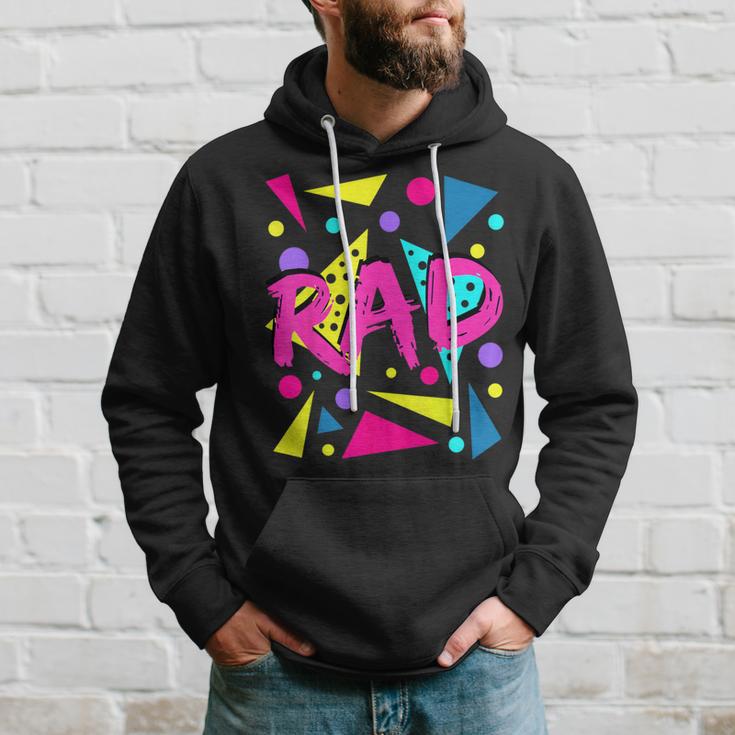 Rad 1980S Vintage Eighties Costume Party Hoodie Gifts for Him