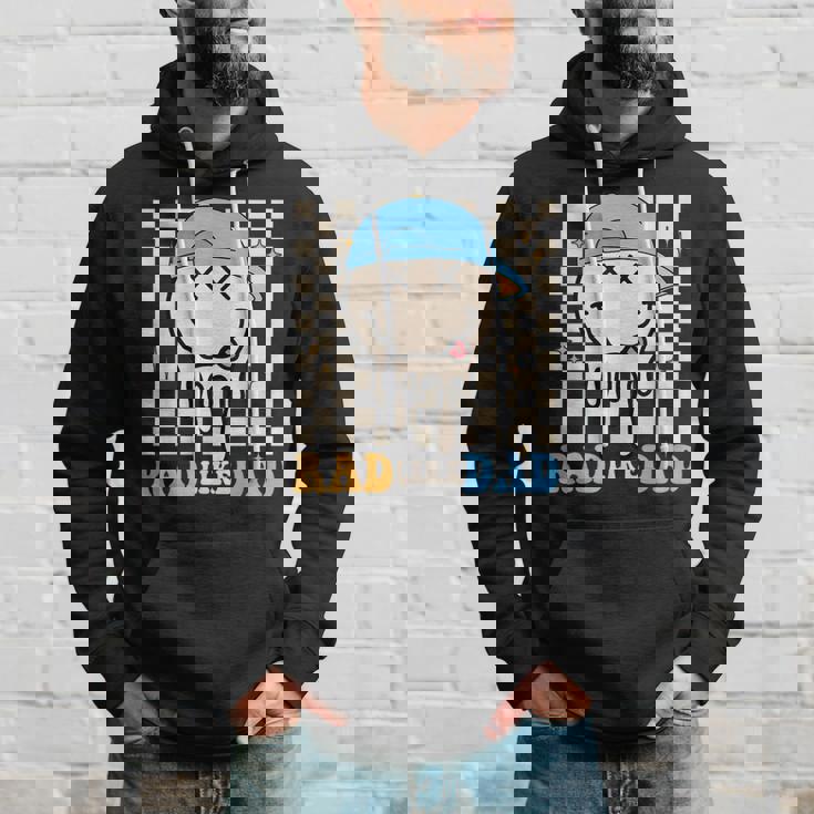 Rad Like Dad Hippie Face Check Dad Son Daughter Father's Day Hoodie Gifts for Him