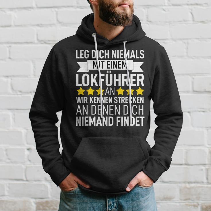 Railway Leg Dich Niemals Mit Ein Lokführer An Kapuzenpullover Geschenke für Ihn