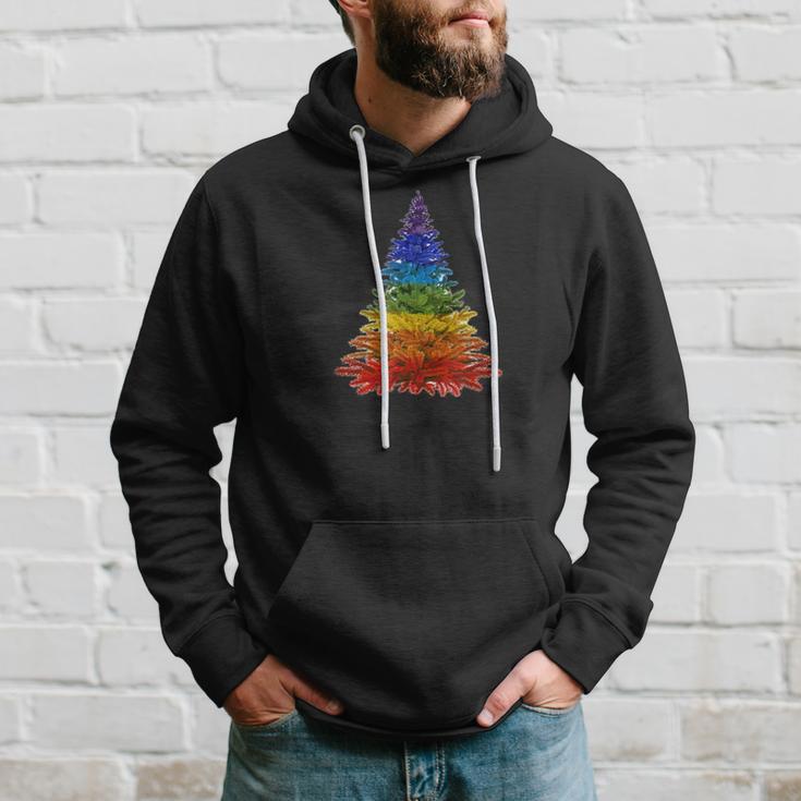 Rainbow Christmas Tree Hoodie Gifts for Him