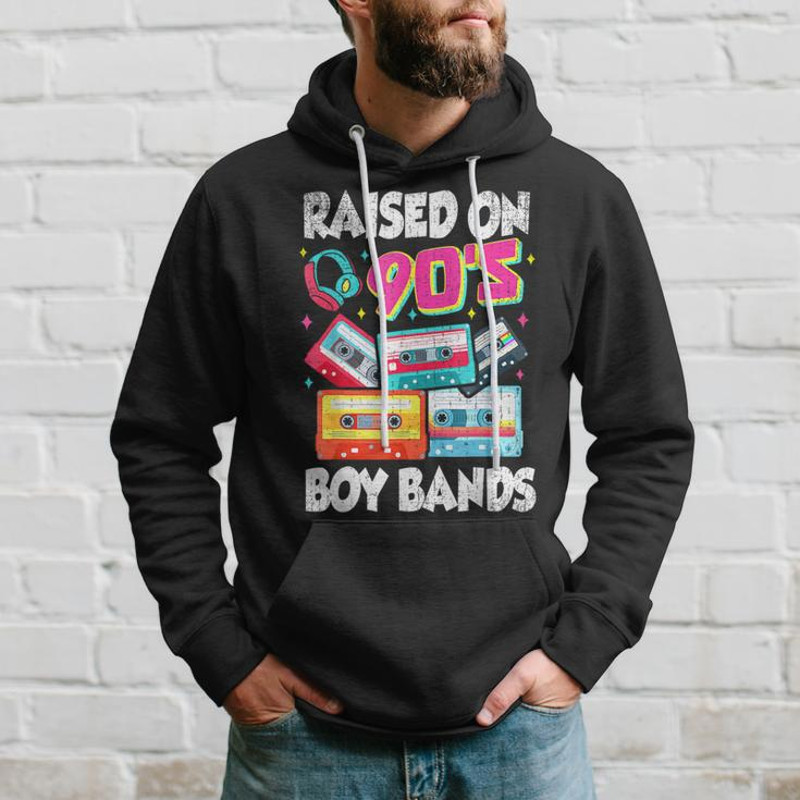 Raised On 90S Boy Bands Cassette Tape Retro Hoodie Gifts for Him
