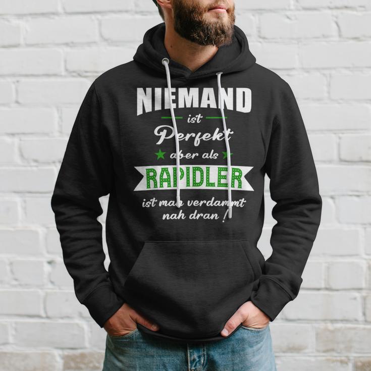 Rapidler Fußball Wien Niemand Ist Perfekt Rap Hoodie Geschenke für Ihn