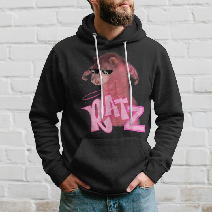 Ratz Gangster Mouse Pink Rat Memes Muscle Ratz Hoodie Gifts for Him