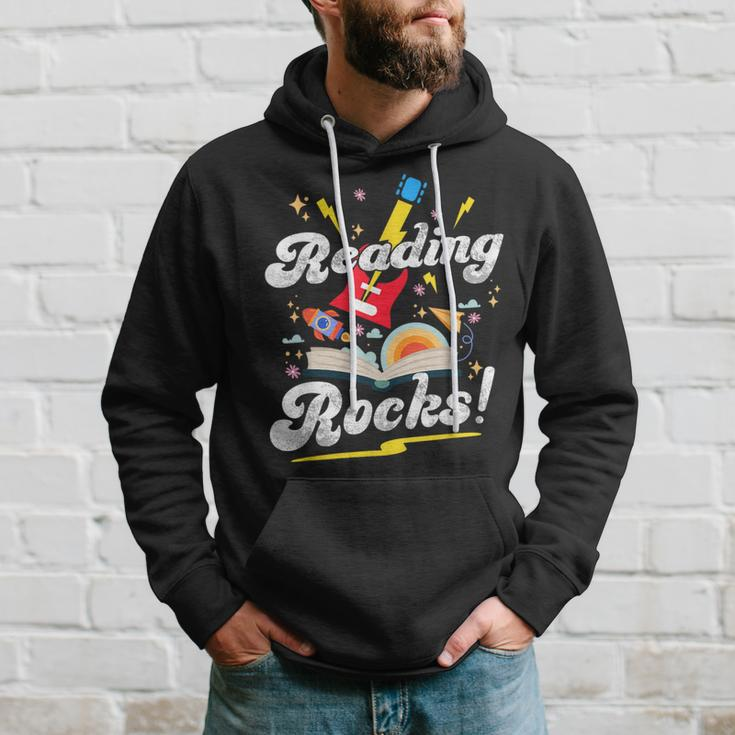 Reading Rocks Quotes For National Reading Month 2024 Hoodie Gifts for Him