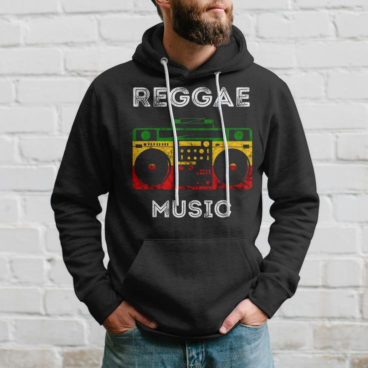 Reggae Music Musicbox Boombox Rastafari Roots Rasta Reggae Hoodie Gifts for Him