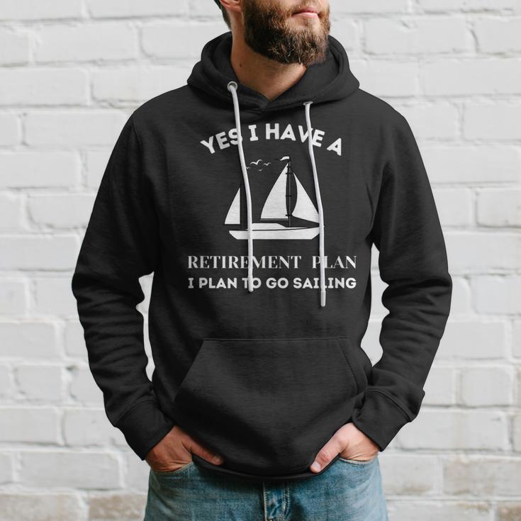 Rente Rentner Segler Segeln Kapitän Segelboot Hoodie Geschenke für Ihn