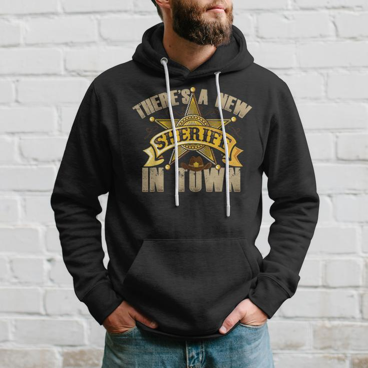 There's A New Sheriff In Town Deputy Sheriff Police Officer Hoodie Gifts for Him