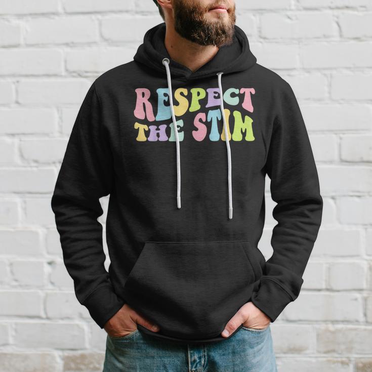 Respect The Stim Autism Stimming Autistic Special Education Hoodie Gifts for Him