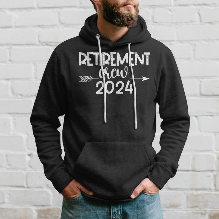 Retirement Crew 2024 Retired Squad Party Group Matching Hoodie Gifts for Him