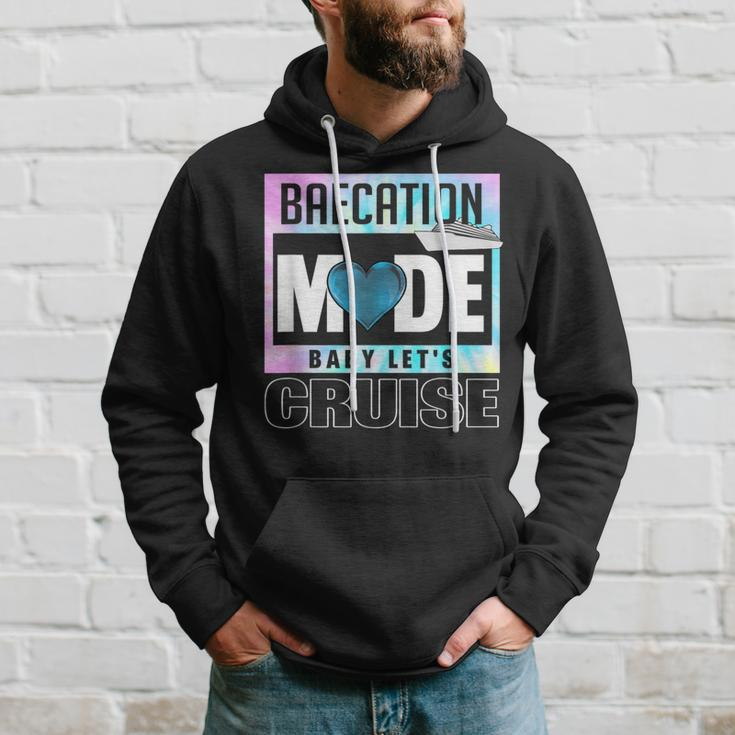 Retro Baecation Mode Baby Let's Cruise Love Vacation Couples Hoodie Gifts for Him